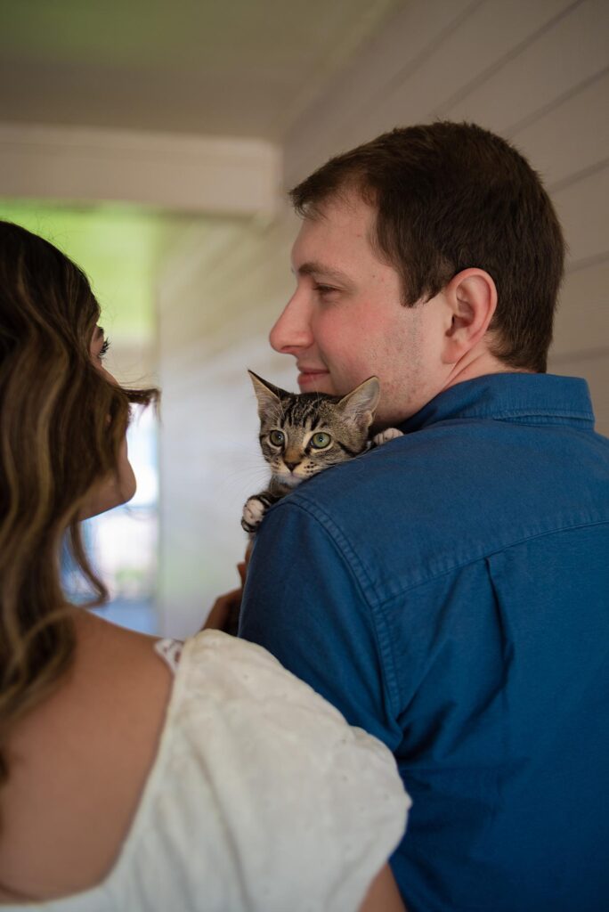 Couple with a Kitten