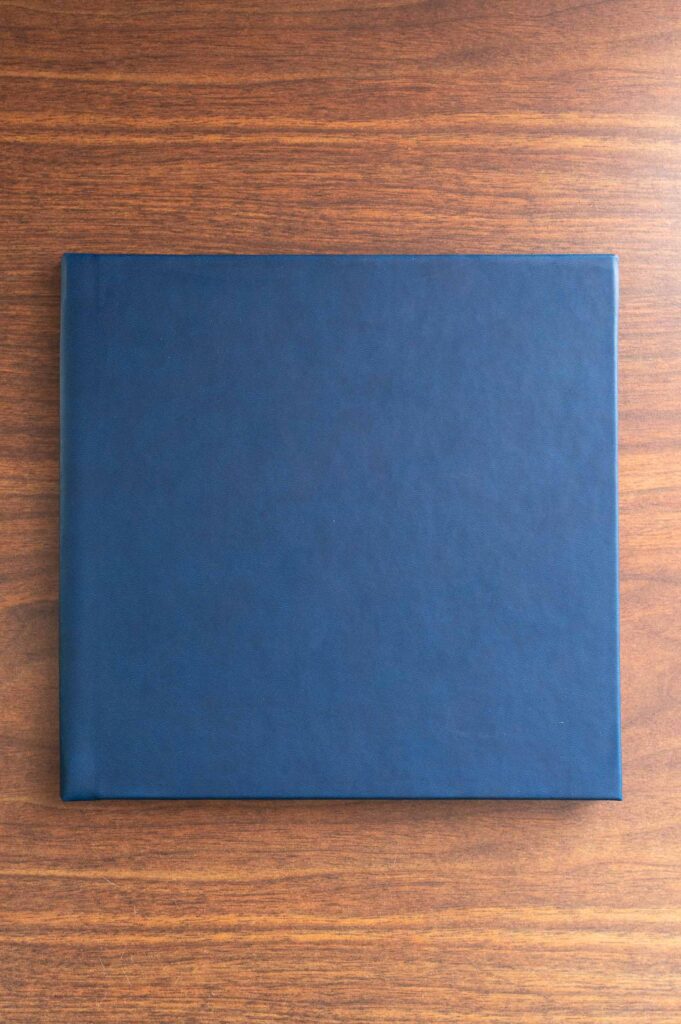 Overhead photo of the 8x8 Senior book that comes with all San Antonio Senior Sessions